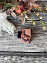 Load image into Gallery viewer, Ghost and bats leather hair claw clip (small)
