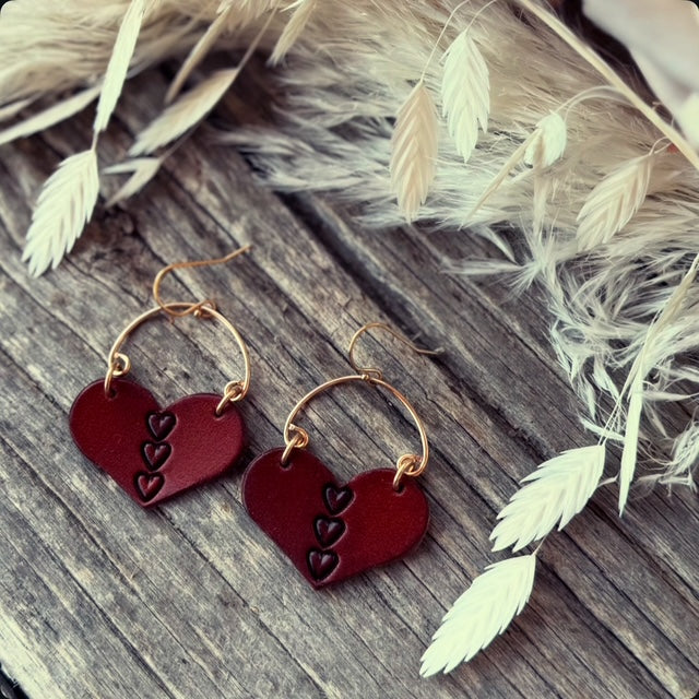 Gold Heart Dangles (2)