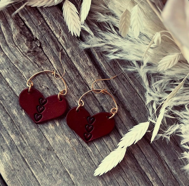 Gold Heart Dangles (1)