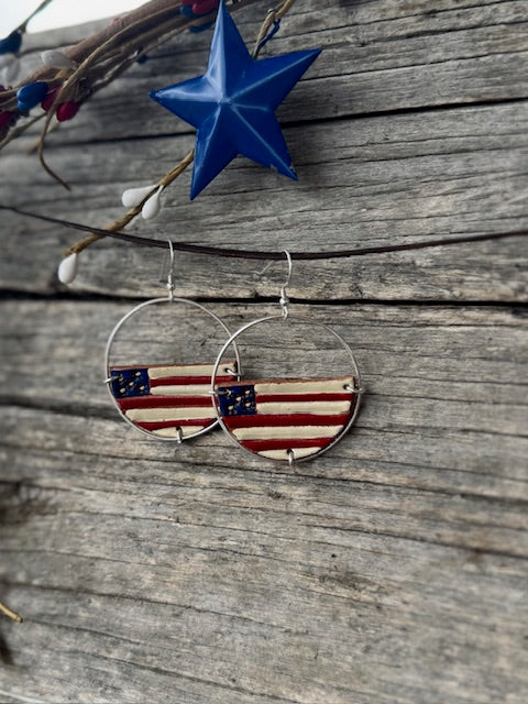 American Flag hoops (3)